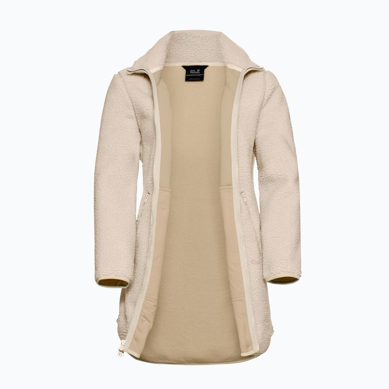 Moteriškas flisinis džemperis Jack Wolfskin High Curl Coat oyster 9