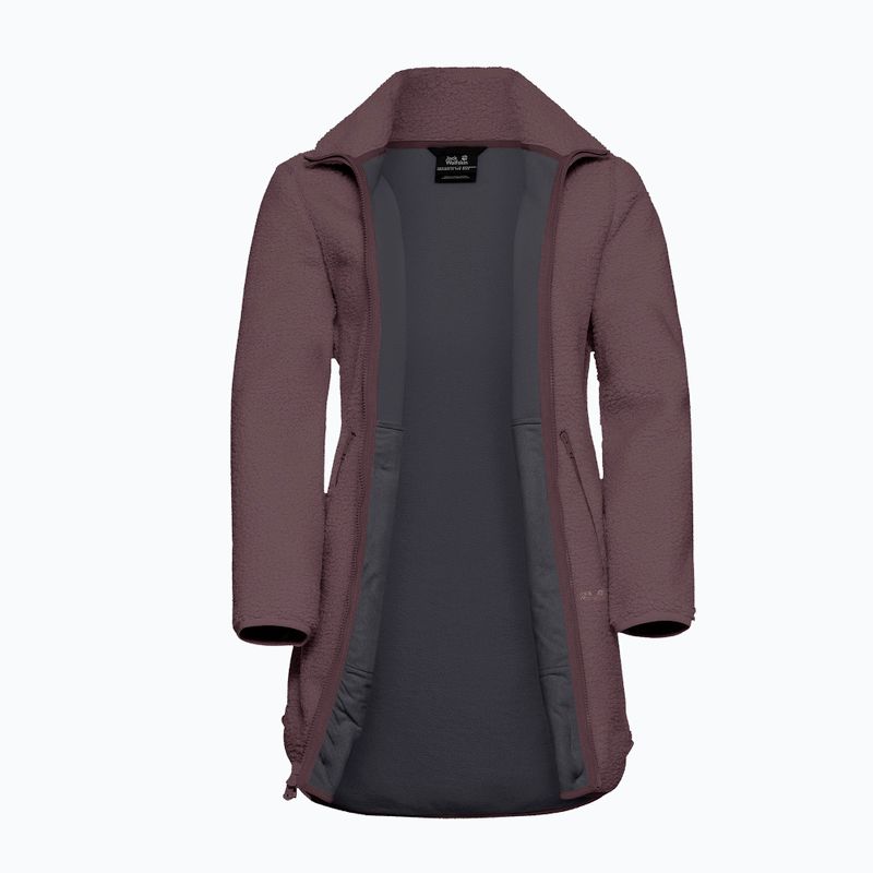 Moteriškas flisinis džemperis Jack Wolfskin High Curl Coat sheer plum 9