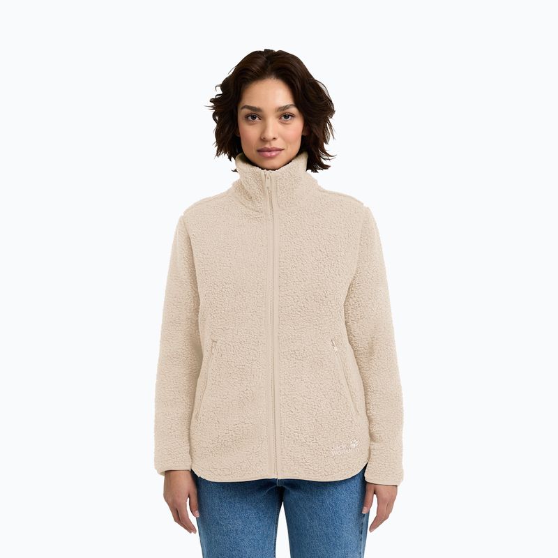 Moteriškas flisinis džemperis Jack Wolfskin High Curl oyster