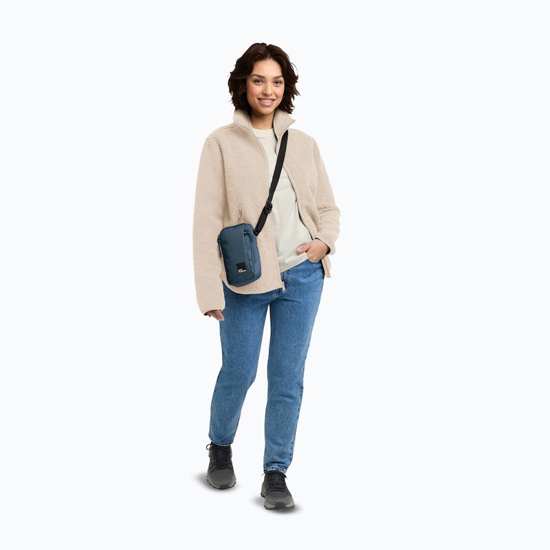 Moteriškas flisinis džemperis Jack Wolfskin High Curl oyster 2