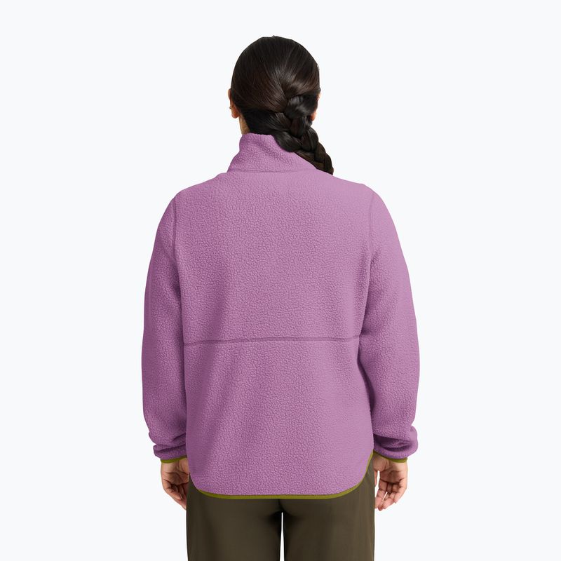 Moteriškas flisinis džemperis Jack Wolfskin Lite Curl Full Zip vivid orchid 3