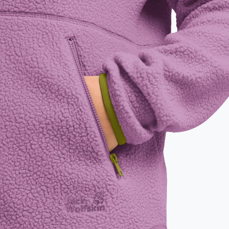 Moteriškas flisinis džemperis Jack Wolfskin Lite Curl Full Zip vivid orchid 5