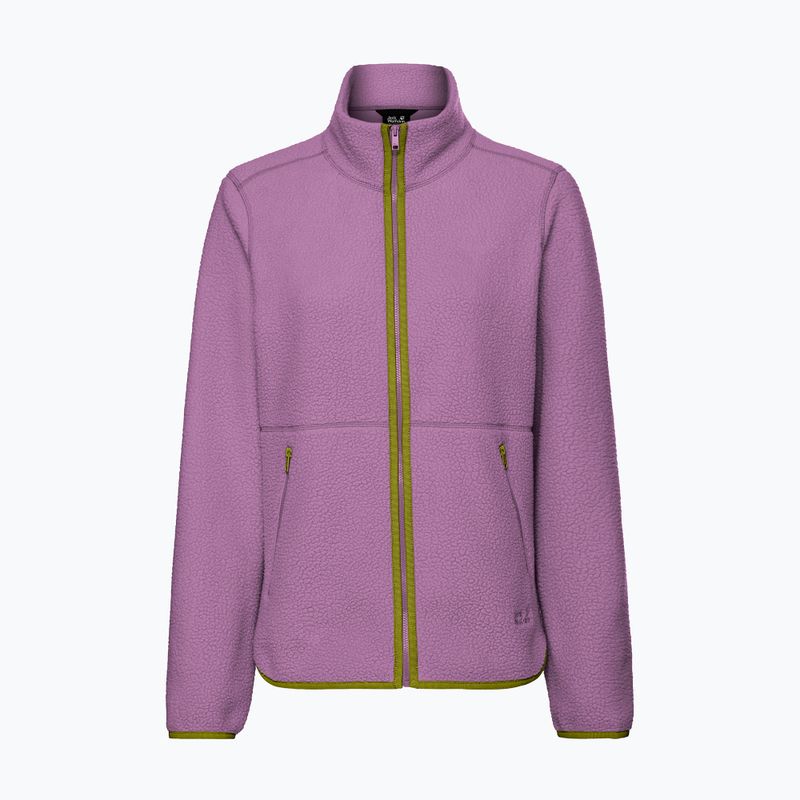 Moteriškas flisinis džemperis Jack Wolfskin Lite Curl Full Zip vivid orchid 7