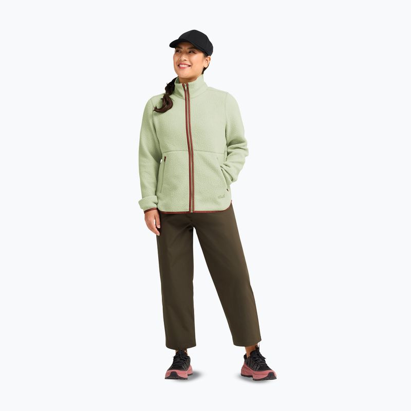 Moteriškas flisinis džemperis Jack Wolfskin Lite Curl Full Zip melon 2