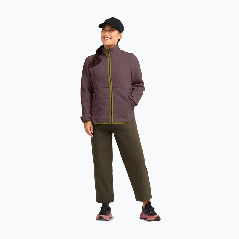 Moteriškas flisinis džemperis Jack Wolfskin Lite Curl Full Zip sheer plum 2