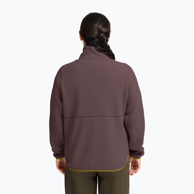 Moteriškas flisinis džemperis Jack Wolfskin Lite Curl Full Zip sheer plum 3
