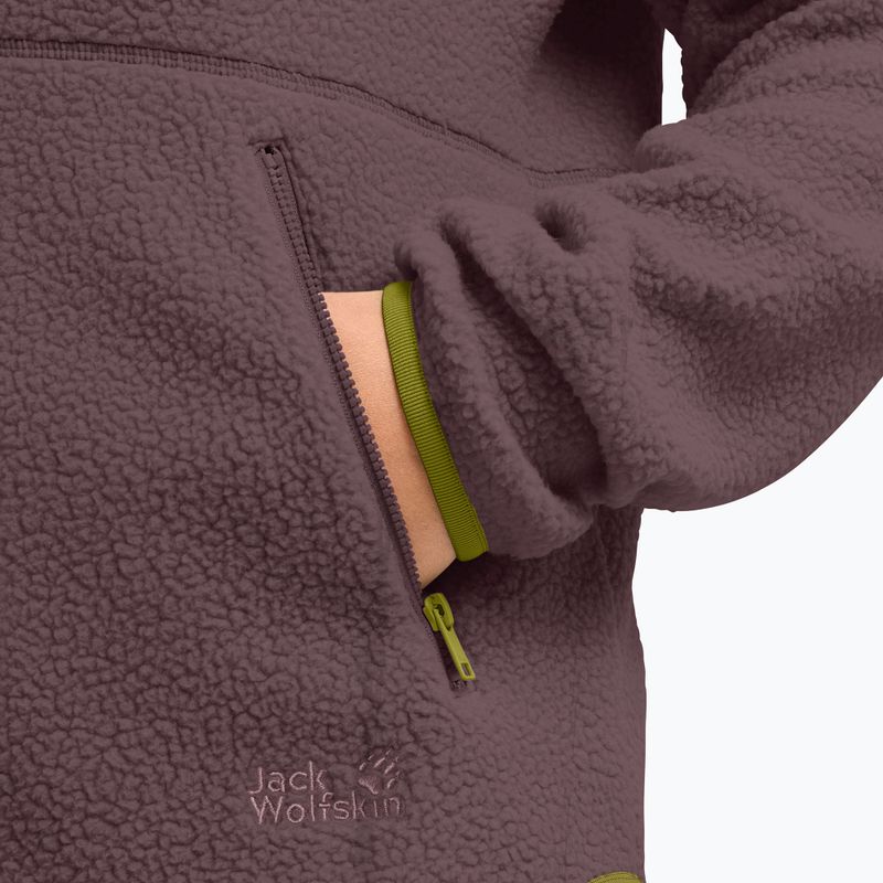 Moteriškas flisinis džemperis Jack Wolfskin Lite Curl Full Zip sheer plum 5