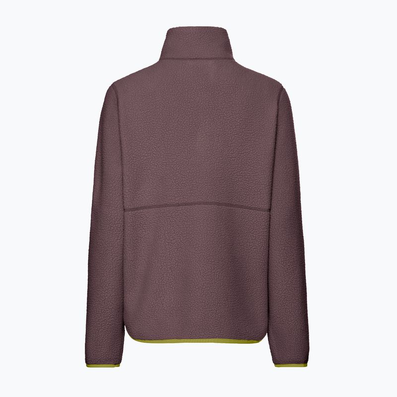 Moteriškas flisinis džemperis Jack Wolfskin Lite Curl Full Zip sheer plum 8