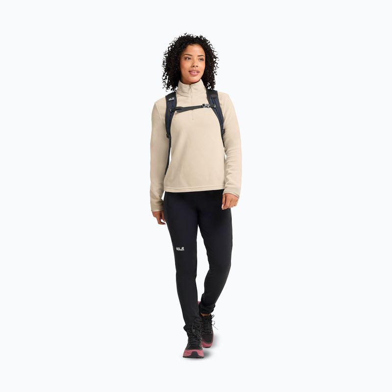 Moteriškas flisinis džemperis Jack Wolfskin Taunus 100 Half Zip oyster 2
