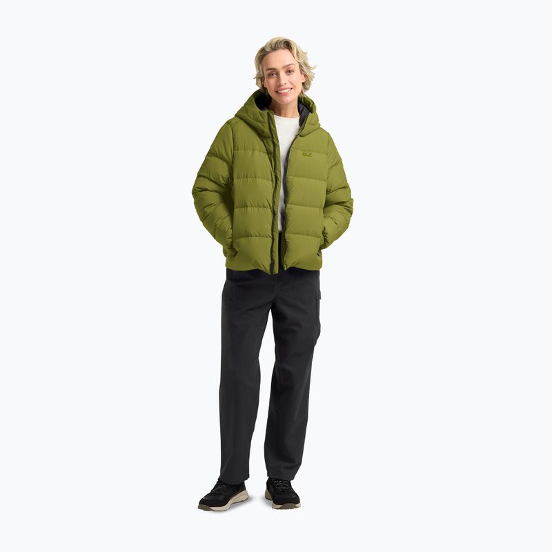 Moteriškas pūstas paltas Jack Wolfskin Frozen Palace khaki green 2