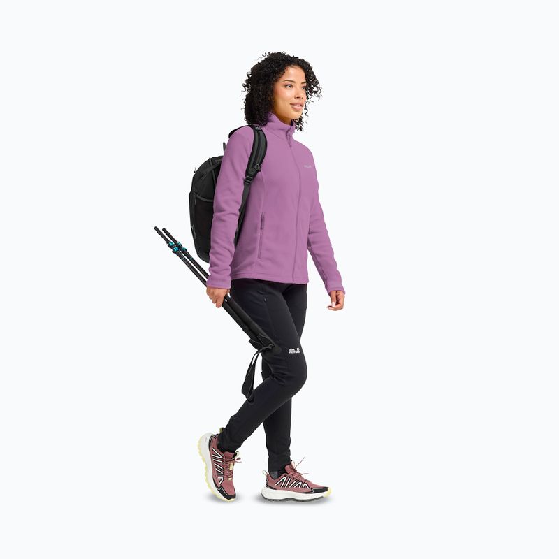 Moteriškas flisinis džemperis Jack Wolfskin Taunus 100 Full Zip vivid orchid 2