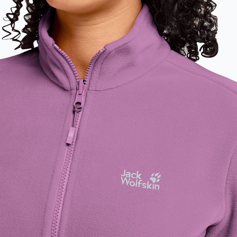 Moteriškas flisinis džemperis Jack Wolfskin Taunus 100 Full Zip vivid orchid 4