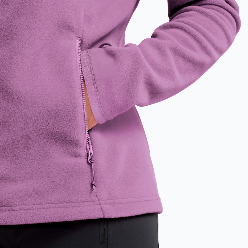 Moteriškas flisinis džemperis Jack Wolfskin Taunus 100 Full Zip vivid orchid 5