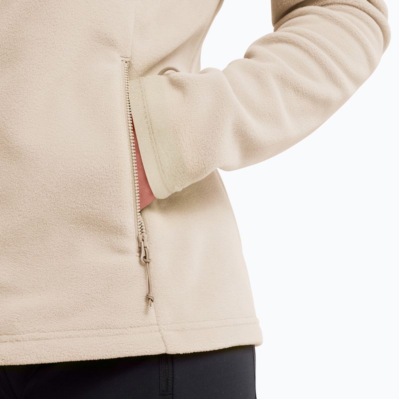Moteriškas flisinis džemperis Jack Wolfskin Taunus 100 Full Zip oyster 5