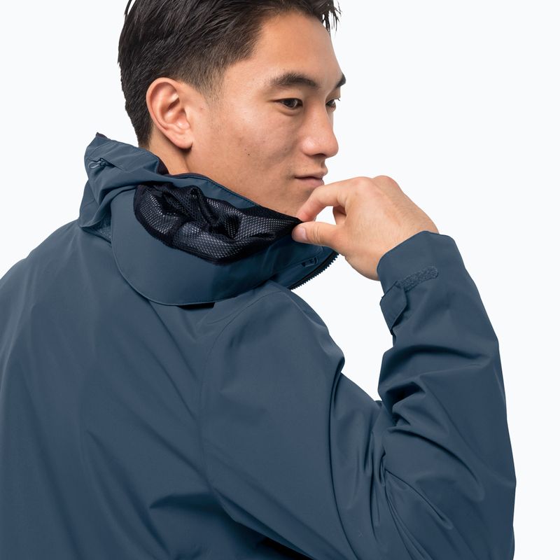 Jack Wolfskin vyriška hardshello striukė Evandale navy blue 1111131_1383 4