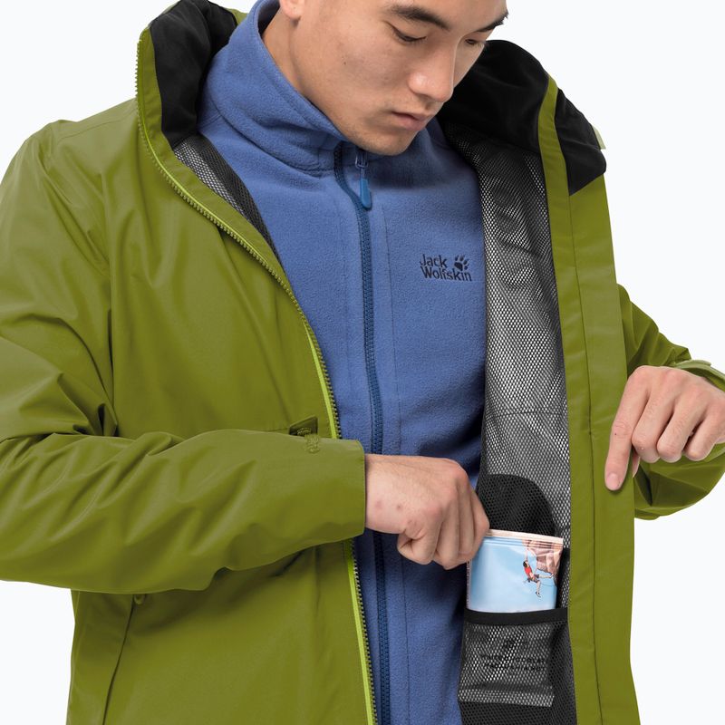 Jack Wolfskin vyriška hardshello striukė Evandale green 1111131_4131 3