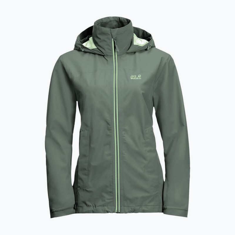 Jack Wolfskin moteriška hardshell striukė Evandale green 1111191_4311 5