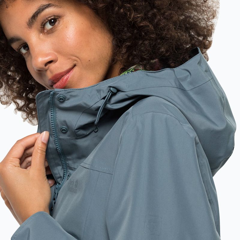 Jack Wolfskin Cape York Paradise pilka moteriška mackintosh 1111244_6167 3