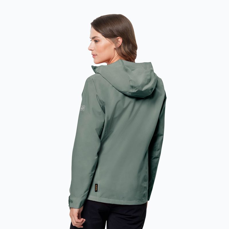 Jack Wolfskin moteriška hardshell striukė Pack & Go Shell žalia 1111514_4311 2