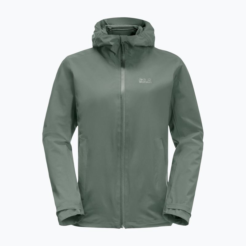 Jack Wolfskin moteriška hardshell striukė Pack & Go Shell žalia 1111514_4311 7