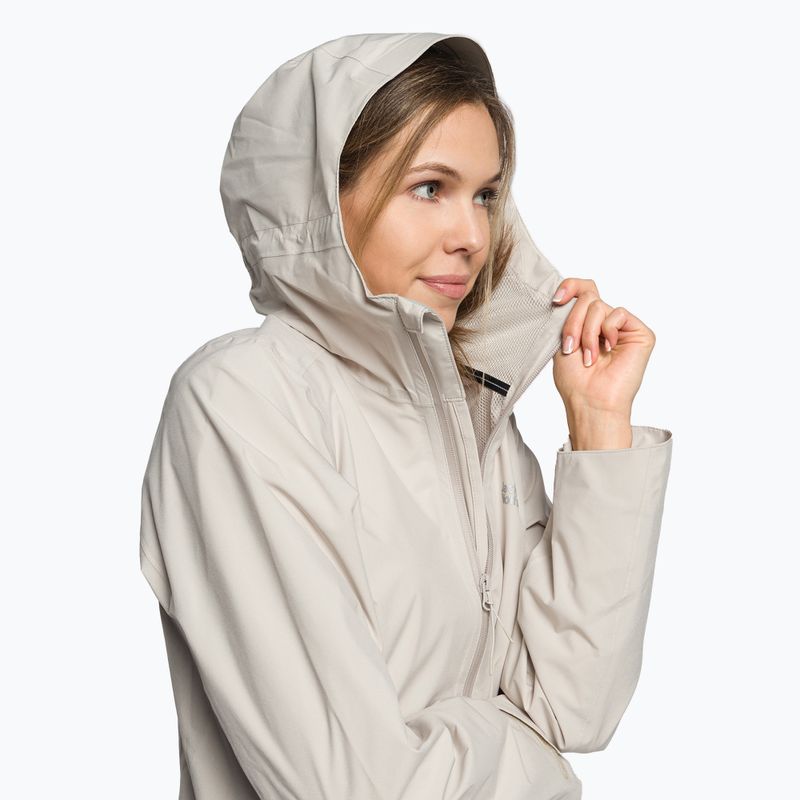 Jack Wolfskin moteriška hardshell striukė Pack & Go Shell pilka 1111514_6260 5