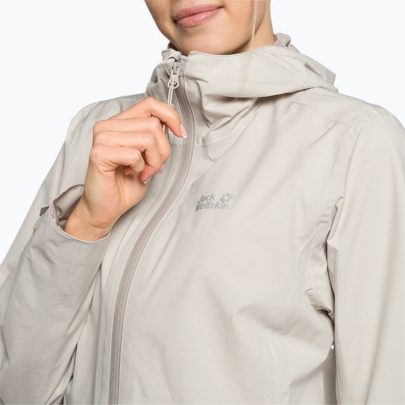 Jack Wolfskin moteriška hardshell striukė Pack & Go Shell pilka 1111514_6260 6