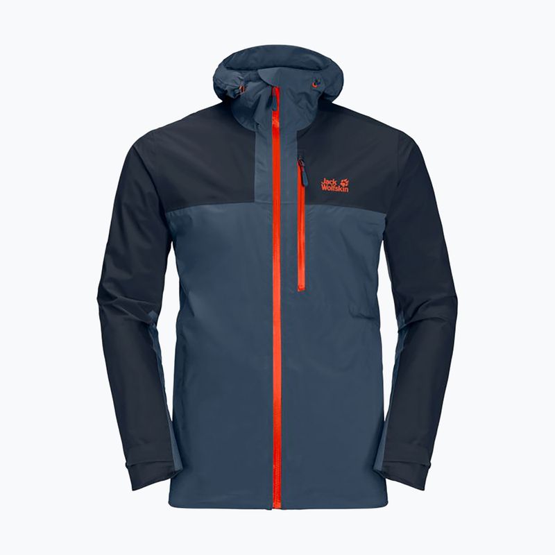 Jack Wolfskin vyriška hardshello striukė Go Hike navy blue 1114051_1383