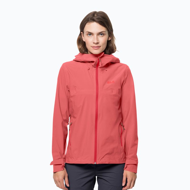 Jack Wolfskin moteriška hardshell striukė Highest Peak 2.5L orange 1115111_2072