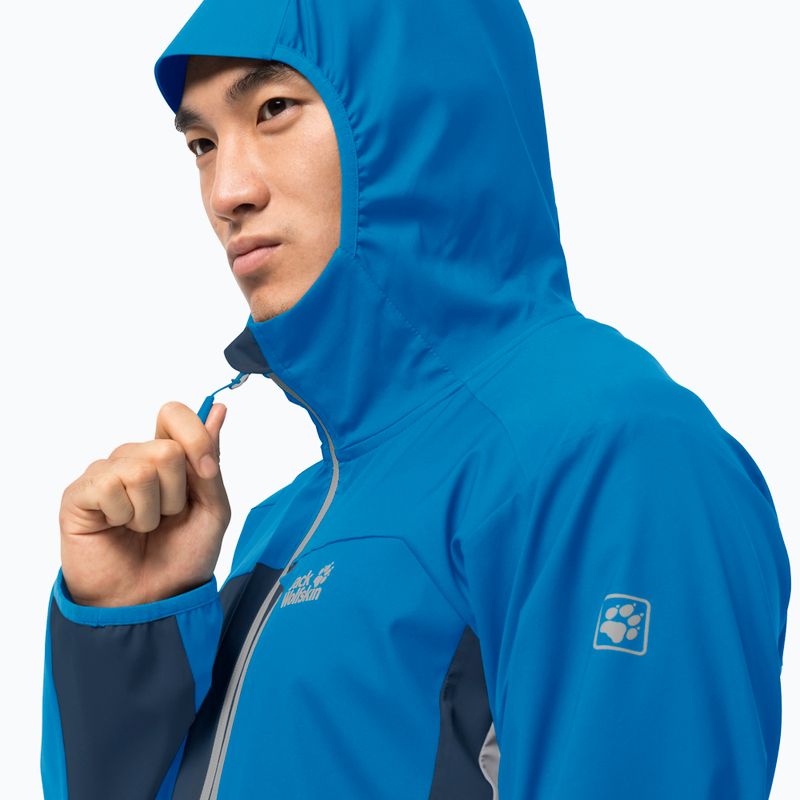 Jack Wolfskin Eagle Peak II vyriška softshell striukė mėlyna 1306911_1361 4