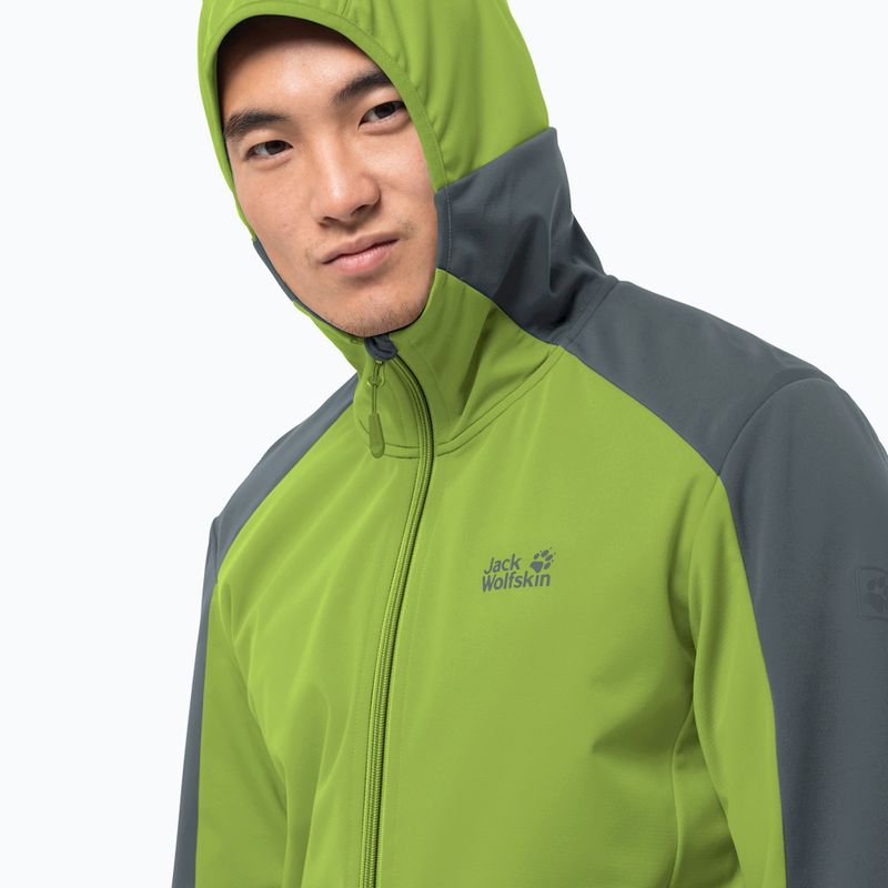 Jack Wolfskin Go Hike vyriška softshell striukė žalia 1306921_4073 3