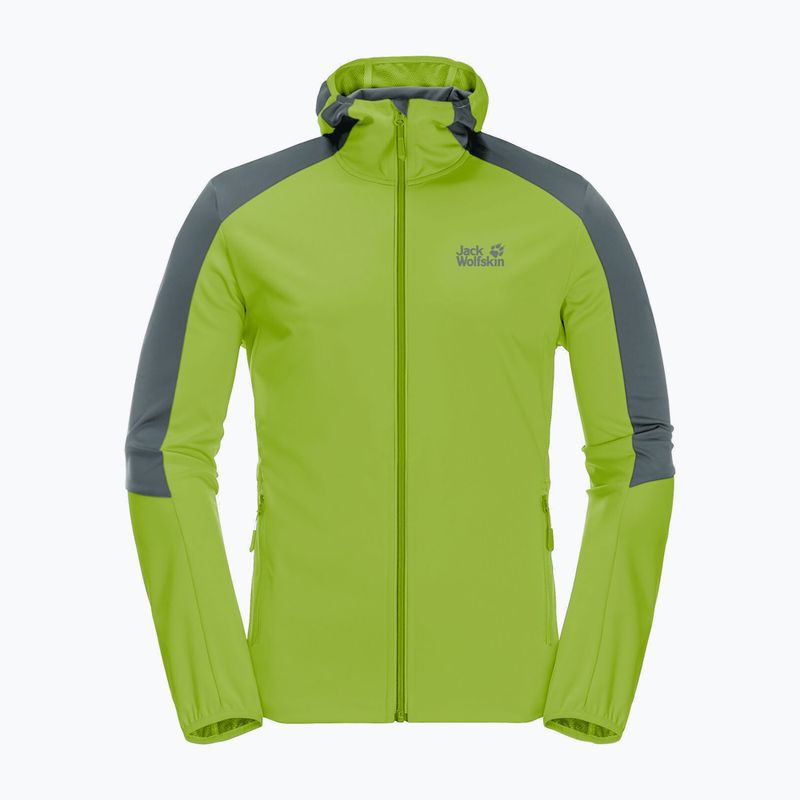Jack Wolfskin Go Hike vyriška softshell striukė žalia 1306921_4073 4