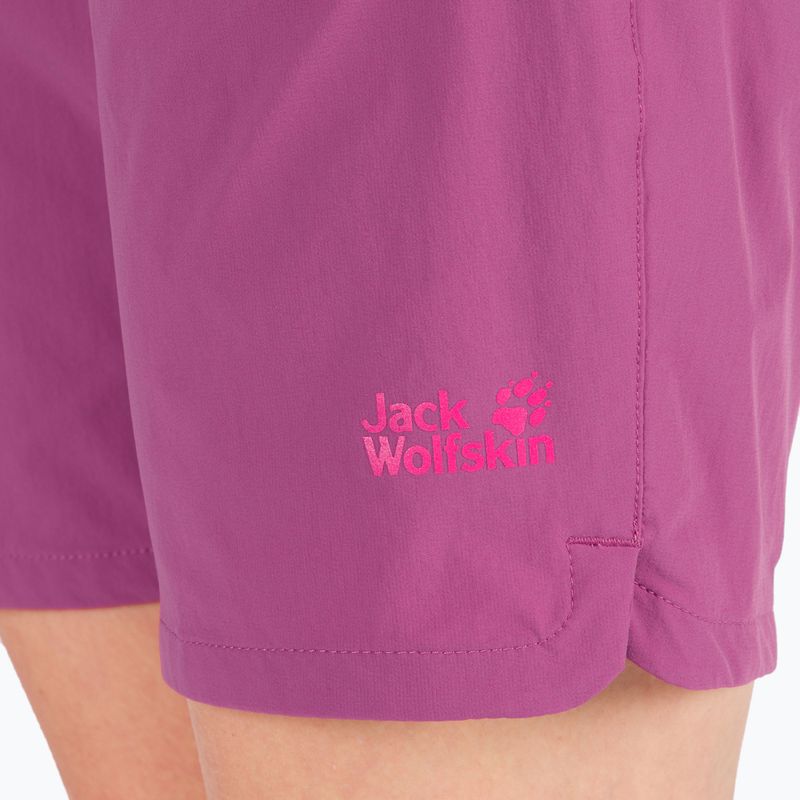Jack Wolfskin Hilltop Trail moteriški trekingo šortai violetinės spalvos 1505461_2094 4