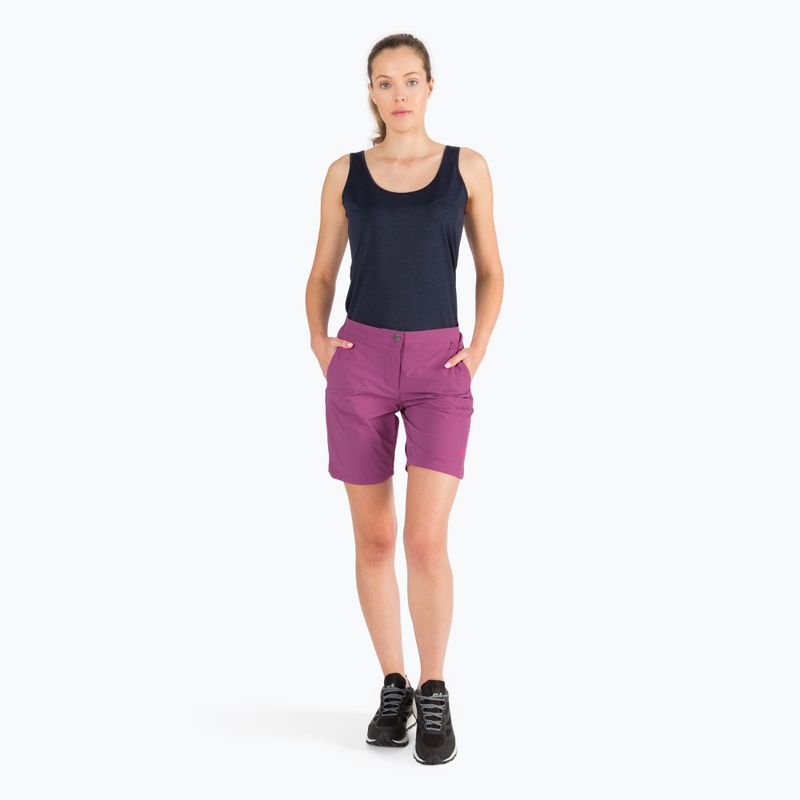 Jack Wolfskin Hilltop Trail moteriški trekingo šortai violetinės spalvos 1505461_2094 8