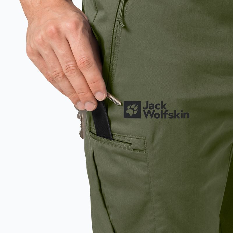 Jack Wolfskin Activate Tour vyriškos softshello kelnės žalios 1507451 3