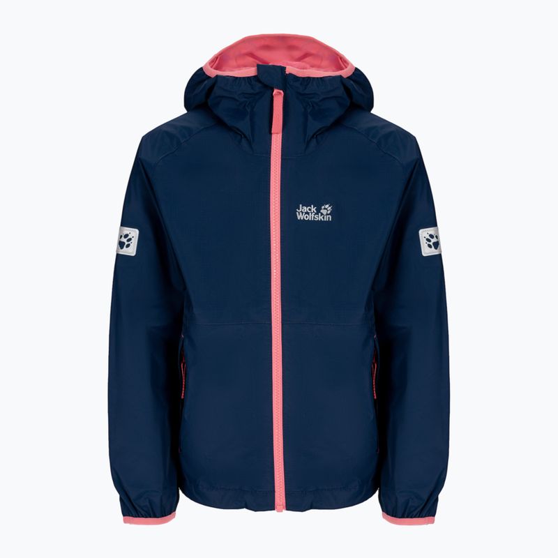 Jack Wolfskin Rainy Days vaikiška striukė nuo lietaus tamsiai mėlyna 1604815_1024
