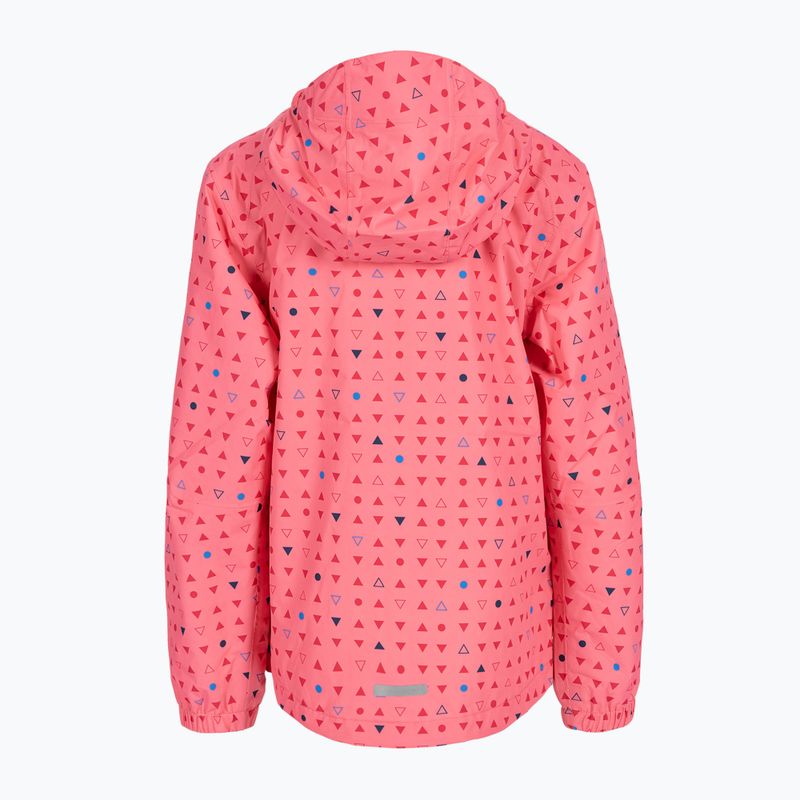 Jack Wolfskin vaikiška striukė nuo lietaus Tucan Dotted pink 1608891_7669 2