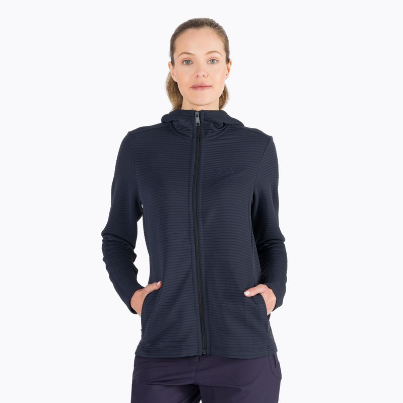 Jack Wolfskin moteriškas vilnonis megztinis Modesto tamsiai mėlynas 1706253_1010