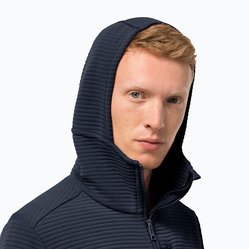 Jack Wolfskin vyriški Modesto vilnoniai marškinėliai tamsiai mėlyni 1706492_1010 4