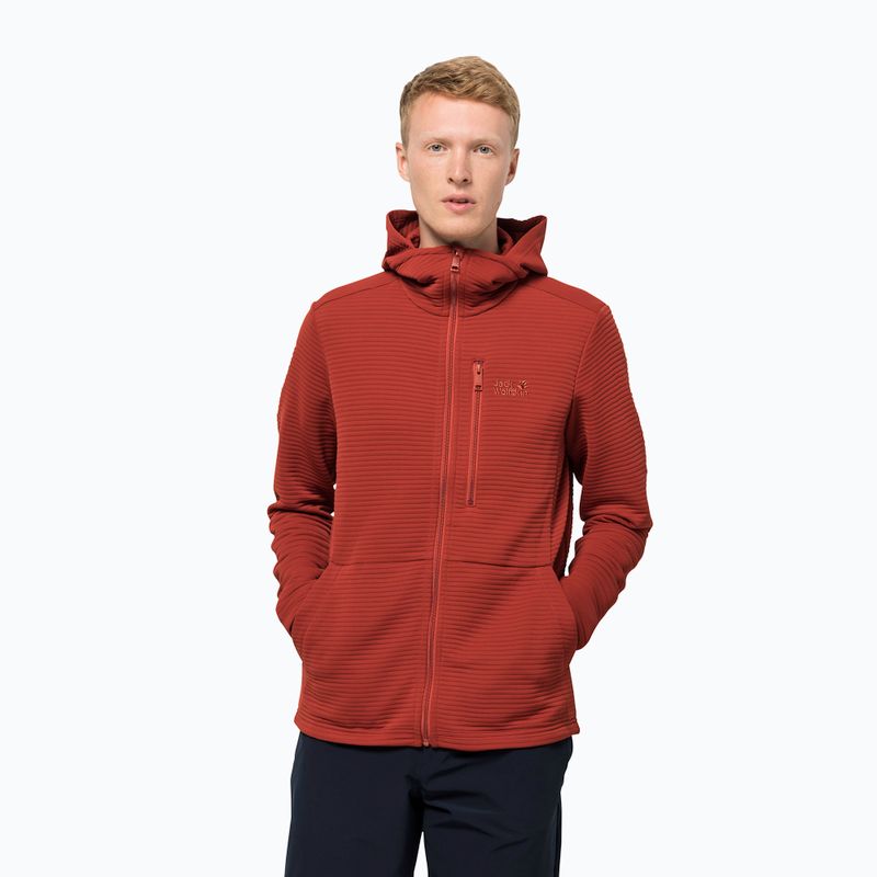 Jack Wolfskin vyriškas vilnonis džemperis Modesto raudonas 1706492_3740