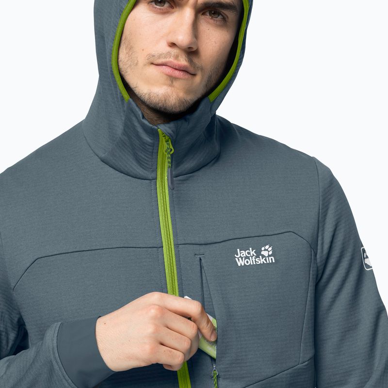 Jack Wolfskin vyriškas Hydro Grid vilnonis džemperis pilkas 1710001_6098 3