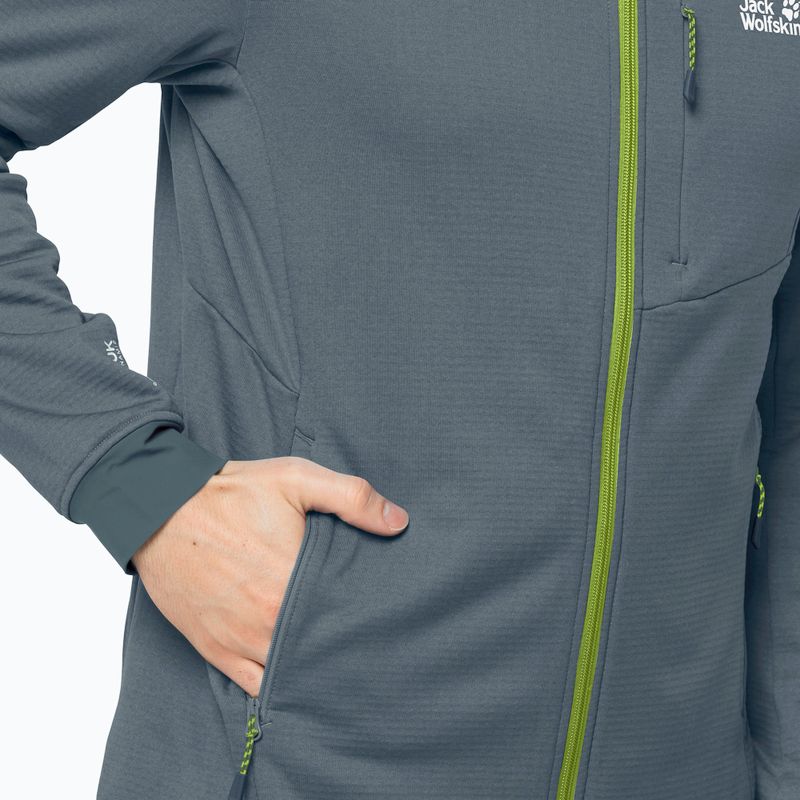 Jack Wolfskin vyriškas Hydro Grid vilnonis džemperis pilkas 1710001_6098 5