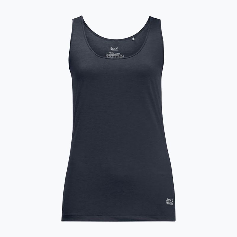 Jack Wolfskin moteriški trekingo marškinėliai Pack & Go Tank navy blue 1807282_1010 5