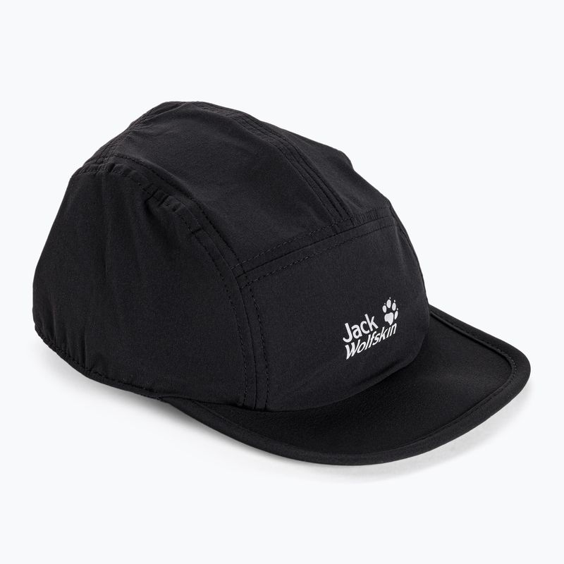 Jack Wolfskin Pack & Go beisbolo kepurė juoda 1910511_6000