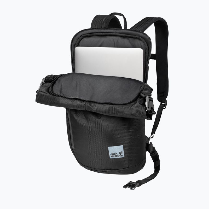 Miesto kuprinė Jack Wolfskin Helsinki Rolltop 18 l ultra black 4