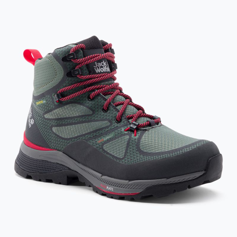 Jack Wolfskin Force Striker Texapore moteriški trekingo batai žali 4038871_4175