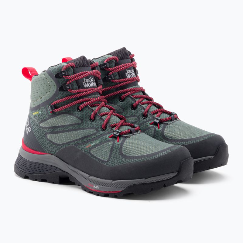Jack Wolfskin Force Striker Texapore moteriški trekingo batai žali 4038871_4175 5