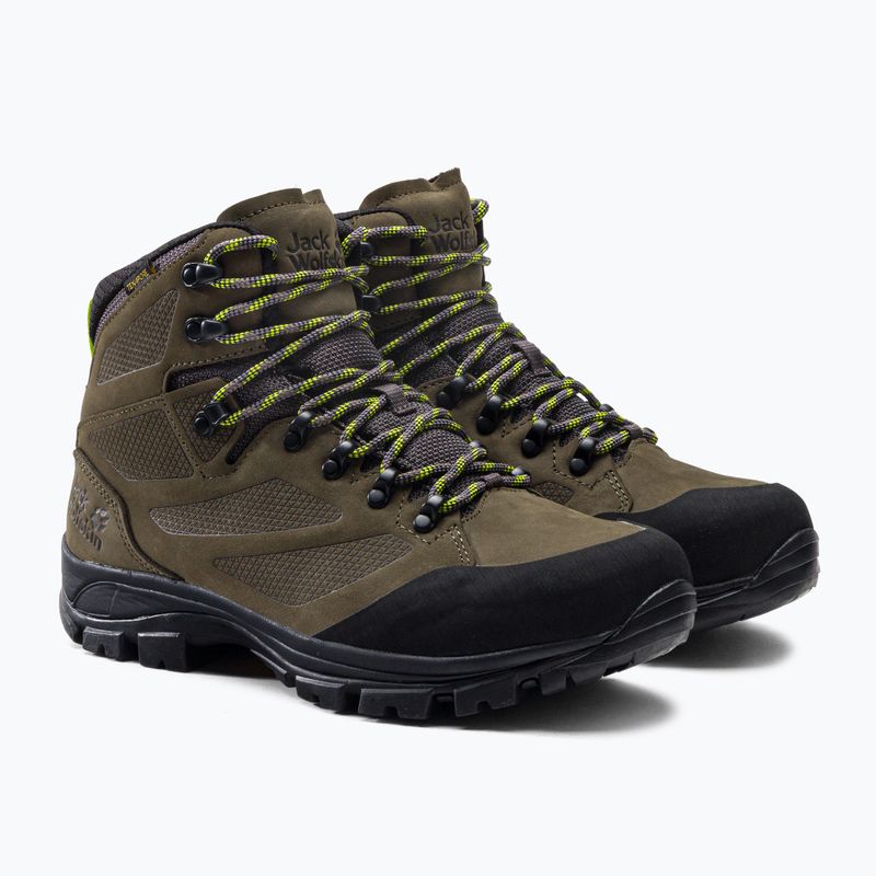 Jack Wolfskin vyriški trekingo batai Rebellion Texapore Mid chaki 4051171 5