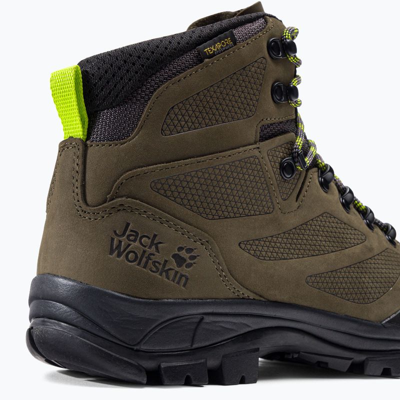 Jack Wolfskin vyriški trekingo batai Rebellion Texapore Mid chaki 4051171 9