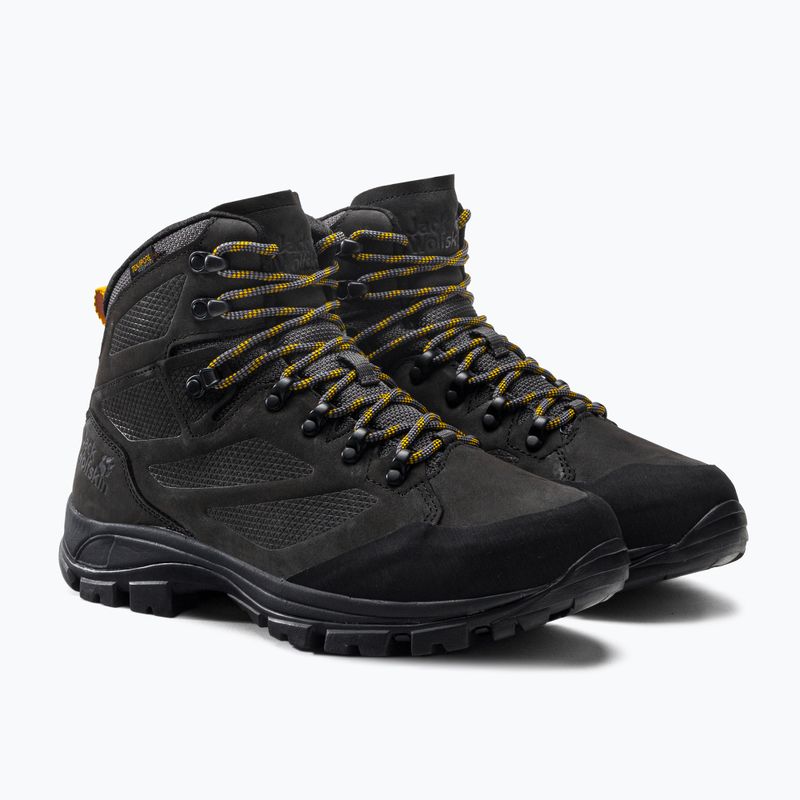 Jack Wolfskin vyriški trekingo batai Rebellion Texapore Mid black 4051171 5