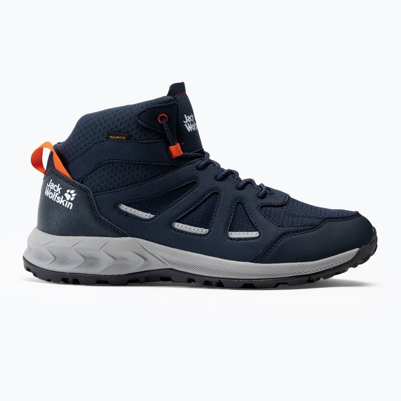Jack Wolfskin vyriški trekingo batai Woodland 2 Texapore Mid navy blue 4051261_1178 2